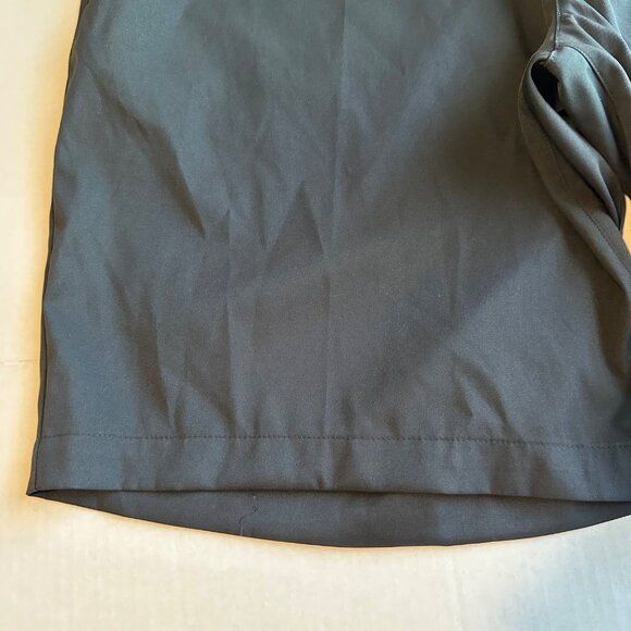 Nike Golf Black Flat Front Chino Performance Shorts Pockets Mens 42 - Picture 3 of 12